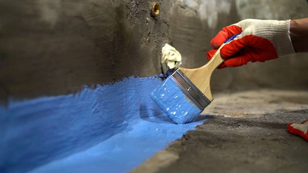 Commercial Waterproofing project at a Glenmont, OH business property by SJ Waterproofing Pros